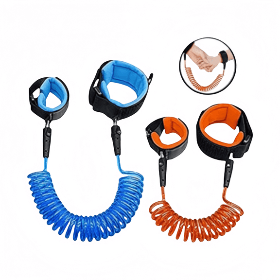 2 Pack Anti Lost Wrist Link, Safety Wrist Link Anti Lost Wristband Toddler Safety Leash Baby Leash for Kids Toddlers