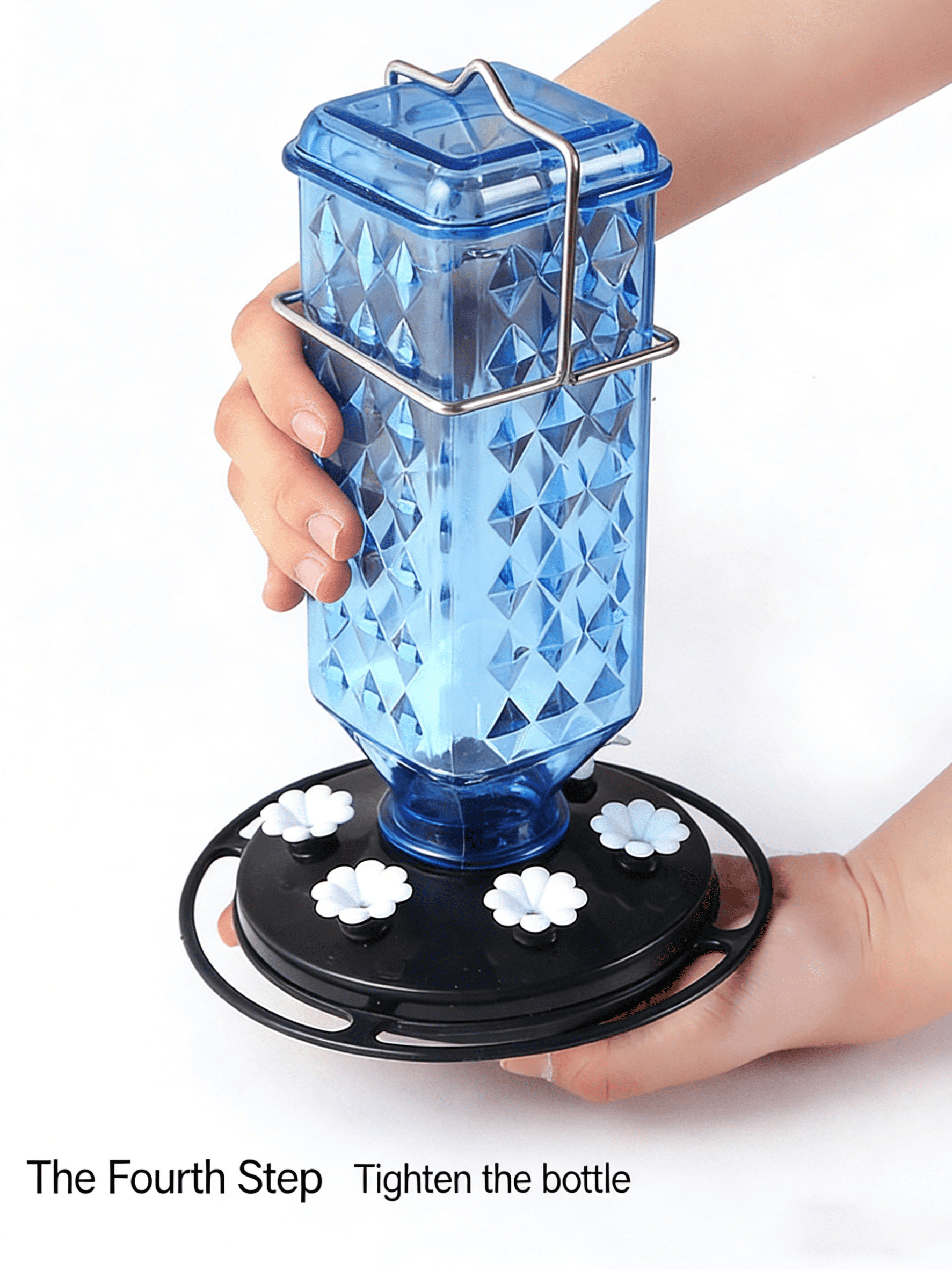 Outdoor hummingbird feeder hummingbird feeder bird feeder garden-Blue