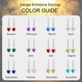 thumbnail image 4 of APSVO 18K White Gold Plated Drop Earrings for Women Girls S925 Sterling Silver Post September Birthstone Earrings with Blue Sapphire Birthday Graduation Jewelry Gifts Teen Her Mom Adults Kids Ideas, 4 of 9