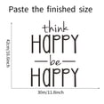 thumbnail image 4 of Moyic Pegatina de pared Think Happy Be Happy para decoración del hogar, decoración de dormitorio, Mural, papel tapiz, pegatinas a prueba de polvo, Decoración del hogar Moyic HA078043-00B, 4 of 6