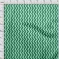 thumbnail image 4 of oneOone Cotton Flex Green Fabric Chevron Dress Material Fabric Print Fabric By The Yard 40 Inch Wide, 4 of 5