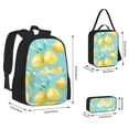 thumbnail image 2 of Balery Yellow Lemon Mochila Escolar 3 en 1 para Niños - Mochila Resistente con Lonchera Térmica y Estuche - Mochila Escolar para Niños y Niñas, 2 of 7
