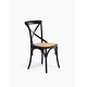 thumbnail image 2 of Silla de comedor Madera Crossback Tradition Rattan Negro, 2 of 9