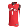 thumbnail image 2 of Unisex GameDay Greats  Red #1 Northeastern Huskies Lightweight Collegiate Basketball Fashion Jersey, 2 of 3