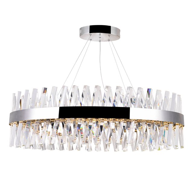 Lustre à DEL avec Fini Chrome, Table d'Îlot/de Piscine