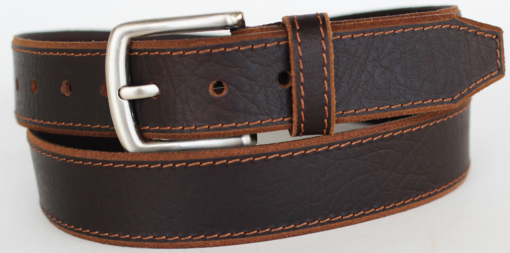 61-62 Handmade Heavy Duty Men's Dress Casual Cow Leather Belt