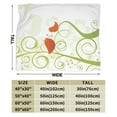 thumbnail image 5 of YFYANG Anti-Pilling Ultra-Soft Micro Fleece Cover Blanket for Bed Sofa, Green Vine Birdie Throw Blanket for All Seasons, 50"x40", 5 of 9