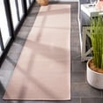 thumbnail image 3 of SAFAVIEH Martha Stewart Hampton Solid Indoor/Outdoor Runner Rug, Beige/Terracotta, 2' x 9', 3 of 9
