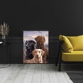 thumbnail image 2 of Cuadros Decorativos 5D DIY diamante pintura completo redondo taladro tres perros decoración de pared arte de diamantes de imitación Ehuebsd Nuevos Originales, 2 of 8