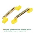thumbnail image 4 of Unique Bargains Terminal Ground Bar Screw Block Barrier Brass 12 Positions Yellow, 4 of 5