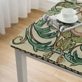 thumbnail image 4 of HAOXIT Designer Beige , Italian Floral Pattern Table Cloth for Square Tables,Anti-Fading Table Cover Decoration for Kitchen Parties Thanksgiving Christmas 40*40, 4 of 7