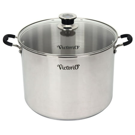 Stainless Steel Multi-Use Canner with Temperature Indicator by VICTORIO