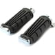 thumbnail image 2 of Moto Black Rear Footrest Foot Pegs Pedals Left & Right Motorcycle Rubber Foot Spikes for Yamaha YBR, 2 of 5