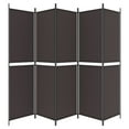 thumbnail image 2 of vidaXL 6-Panel Room Divider Brown 300x220 cm Fabric, 2 of 5