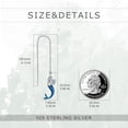 thumbnail image 4 of DOLIOX 925 Sterling Silver Threader Earrings for Women Sterling Silver Through Long Chains Earrings Jewelry Gifts for Women, 4 of 10