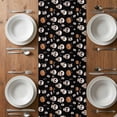 thumbnail image 6 of Halloween Horror Skull Table Runner - 48 Inch Long, Kitchen Dining Table Runner Dresser Scarves, Pumpkins Bats Black Abstract Farmhouse Decor for Coffee Tables Wedding Party Banquet, 6 of 8