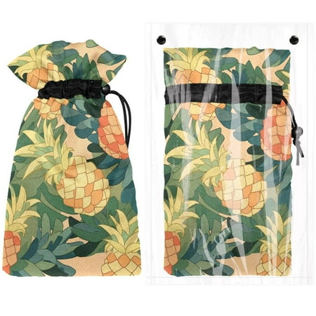 

Josid Cartoon Pineapple Reusable Outdoor Faucet Insulation Covers Waterproof and Freeze-Resistant Spigot Protector Bags 2 Pack 11 x 6.9