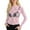 Pink, variant on Womens Mesh Top Long Sleeve Mock Neck Sheer Floral Lace Tshirt for Women Layering Blouse Brick Red L