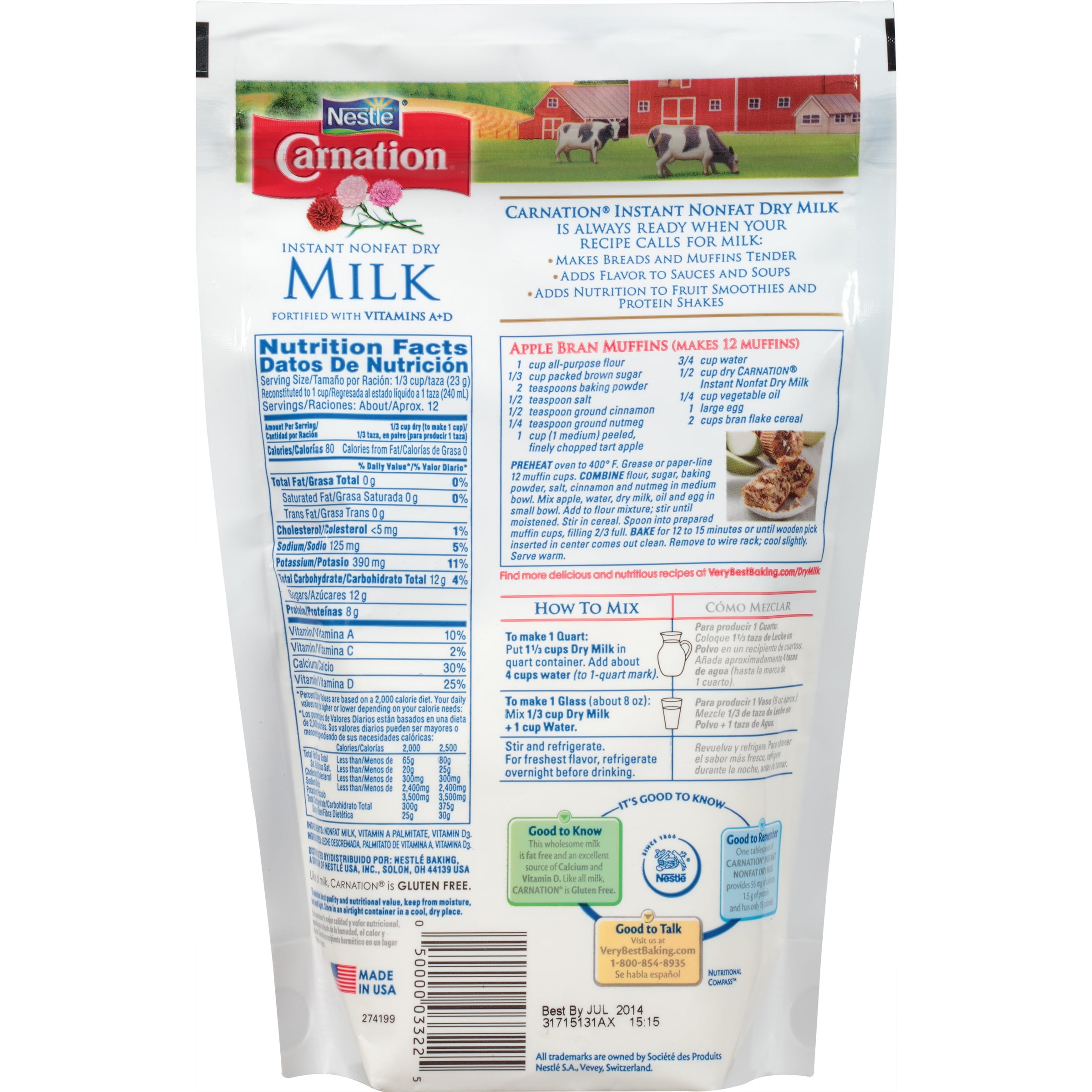 Non Fat Milk Nutrition Facts 81