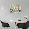 thumbnail image 6 of Farmhouse Cactus Succulent Wall Art Botanical God Says You Are Wall Decor Country Plants Pictures Canvas Prints Motivational Painting Framed Modern Artwork for Bathroom Kitchen Office 16"x12", 6 of 6