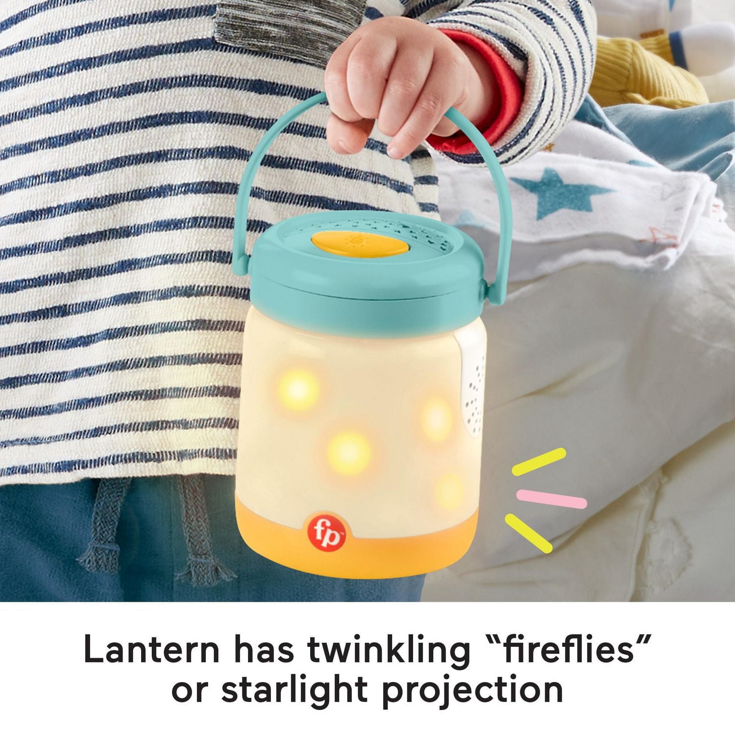 Fisher-Price Baby Bear & Firefly Soother Light-Up Sound Machine for Infant to Toddler