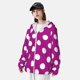 thumbnail image 3 of Balery Purlpe And White Polka Dot Sudadera ligera de manga larga con capucha y protección solar UPF 50+ para hombre y mujer, ideal para pesca y running-XX-Large, 3 of 7