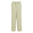 thumbnail image 6 of TANGQIOP Causal Pants for Women Solid Color Striped Straight Wide Leg Elasticized High Waisted Pocketed Button Breathable AG M, 6 of 9