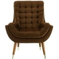 thumbnail image 4 of Modway Suggest Tufted Performance Velvet Lounge Chair in Brown, 4 of 6