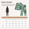 thumbnail image 4 of Daiia Lemon and Leaves for Women's Long-Sleeved Pajama Set – Soft & Comfortable Sleepwear Button-Up Pajamas Cozy Lounge Wear-Large, 4 of 7