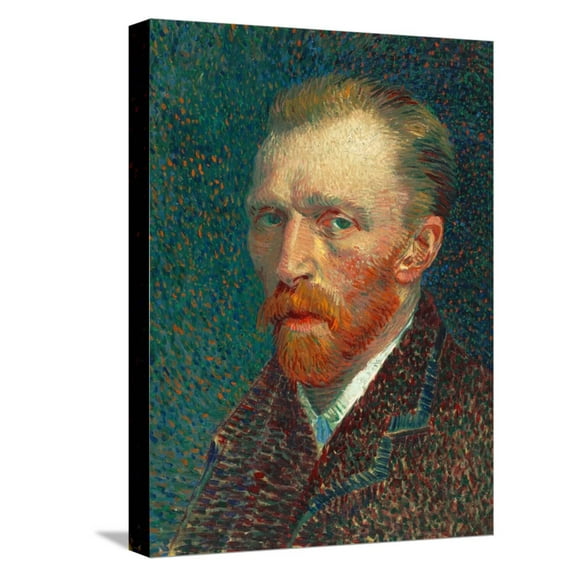 Art.com Self-Portrait Stretched Canvas Print Wall Art by Vincent van Gogh, 12" x 16"