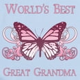 thumbnail image 2 of CafePress - World's Best Great Grandma (Butterfly) Infant Body - Baby Light Bodysuit, Size Newborn - 24 Months, 2 of 4