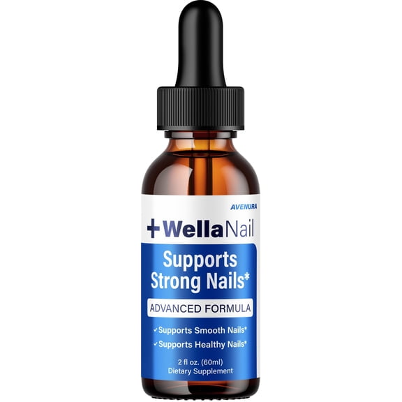 WellaNail Drops – Wella Nail and Health Support Liquid Formula, 1 Pack, 1 Month Supply