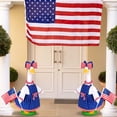 thumbnail image 6 of Premium Patriotic Goose Attire, Bow Decor Stars Stripes Outfit with Flag Element, Standard Fit for 23 Inch Goose Figurine, Great for USA 250th Anniversary Exterior Home Ornament, 6 of 6