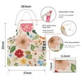 thumbnail image 7 of Bright Pioneer Flower Apron-Garden Aprons for Women with Pockets-Cotton Linen Waterproof Kitchen Cooking Gardening Aprons Adjustable for Kitchen,Cooking,BBQ and Salon 33x27 Inch, 7 of 7