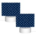 thumbnail image 2 of Cauagu Nautical Themed Simple Anchors for Rectangle Acrylic Night Light - Acrylic Modern Bedside Light with LED Light Lamp Base - Decorative Night Lamp for Restaurant Bar Cafe Shop, 2 of 9
