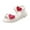 White, variant on LNMQLPDBS Toddler Girl Sandals Cartoon Heart Decoration Open Toe Soft Sole Princess Sandals Easy to Put On Non Slip Beach Shoes Casual Girls Summer Shoes for Outdoor Athletic Pink 6-7 Years