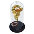 thumbnail image 1 of Artificial LED Gold Foil Rose Light String With Wooden Base  Valentine‘s Day Gift For Women Girls, 1 of 2