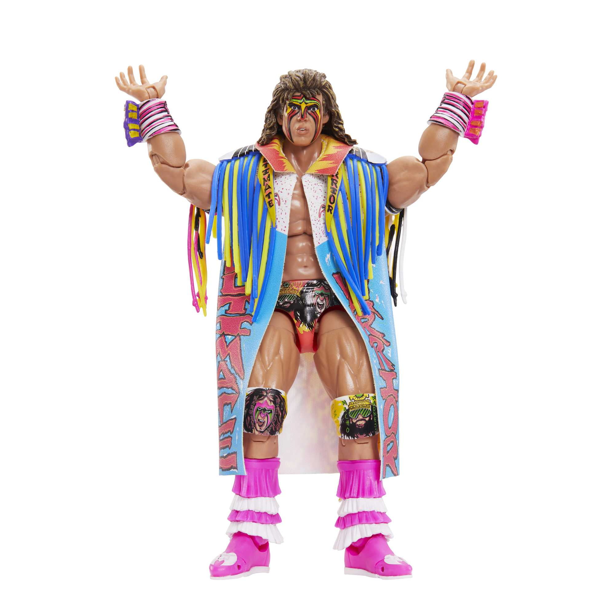 WWE Ultimate Edition Warrior Action Figure with Accessories, Posable Collectible (6-inch)