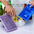 thumbnail image 2 of 24 Cavity Silicone Ice Cube Tray with Lid - Flexible, Reusable Mold for Large Ice Cubes, Perfect for Whiskey, Cocktails, and DIY Kitchen Creations, 2 of 8