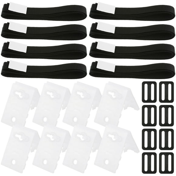 FRCOLOR solar cover reel kit Pool Solar Cover Reel Attachment Kit Including Cord Plates Buckles Adhesive Nylon Straps and Tabs,6.69"X5.91"X3.94"