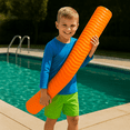 thumbnail image 3 of California Sun Deluxe Unsinkable Ultra Soft Foam Cushion Pool Noodle - Orange, 3 of 7