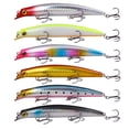 thumbnail image 1 of 6 cebos artificiales de 12,5 cm para escalada en olas, señuelos de superficie, suministros de pesca para agua dulce y salada., 1 of 7