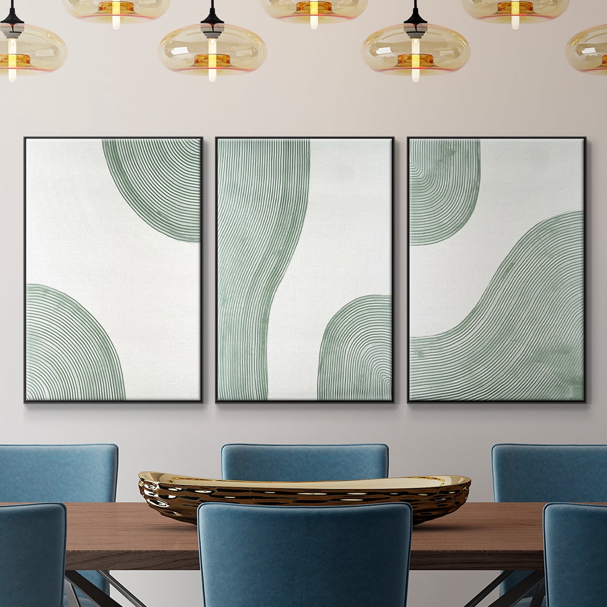 Get Going I - Framed Premium Gallery Wrapped Canvas L Frame 3 Piece Set - Ready to Hang
