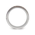 thumbnail image 5 of Mens Stainless Steel with Yellow Tigers Eye Inlay Band Ring (8.00mm), 5 of 5
