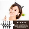 thumbnail image 6 of CRILSTYLEO 2Pairs Antler Ornament Realistic Antlers Headband For Christmas And Festival Celebration Diy Hair Ornament, 6 of 8