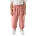 thumbnail image 2 of Antinious Toddler Boys Girls Solid Breathable Jogger Full Length Pants, 2 of 5