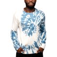 thumbnail image 3 of X RAY JEANS Mens Tie Dye Crewneck Sweater, Navy/White, S, 3 of 6