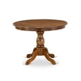 thumbnail image 3 of East West Furniture Hartland 3-piece Wood Dining Set in Walnut/Light Tan, 3 of 6