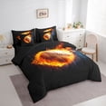 thumbnail image 2 of Erosebridal Teens Ball Games 7-Piece Bedding Comforter Set,Baseball Sport Gaming King Bedding Sets For Boy Kids,Reversible, 2 of 7