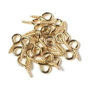 Jygee 300pcs/bag Gold Plated Eye Screws DIY Jewelry Wood Products Processing Hardware Fasteners